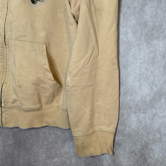 Vintage Y2K Circle of Life Death or Glory / Play On Rhinestone Thrashed Hoodie L - Picture 7 of 12